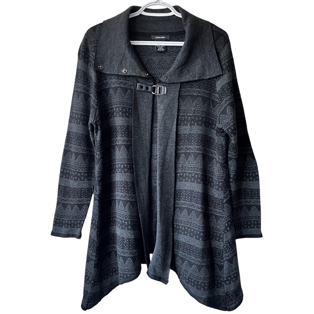 ALISON SHERI | Wool Blend Open Front Cardigan